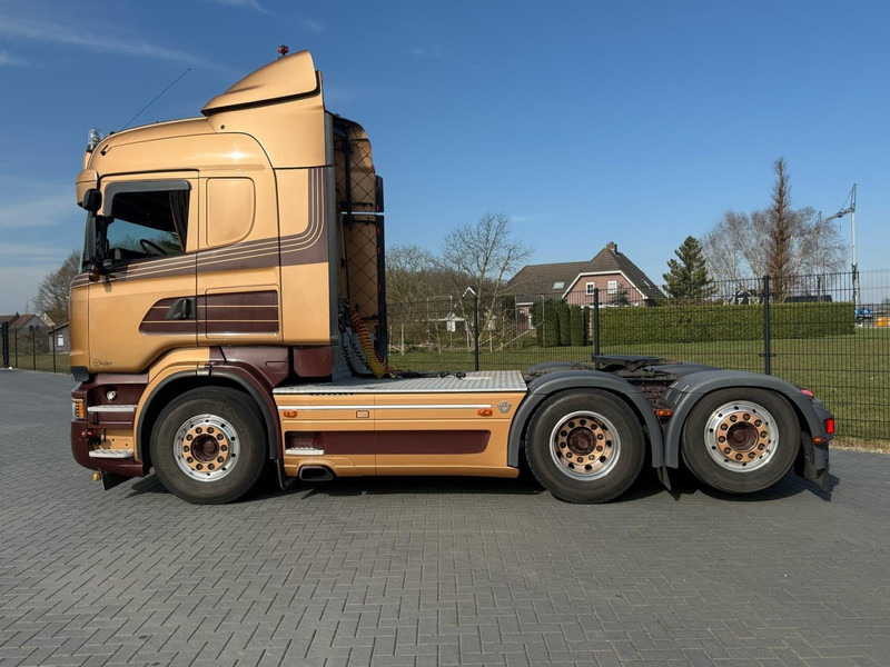 Tegljač Scania R730 V8 V8, SHOWTRUCK VOLLUCHT, RETARDER,  HYDRAULIEK, BOOGIE, ALU WIELEN, LEER.: slika 10