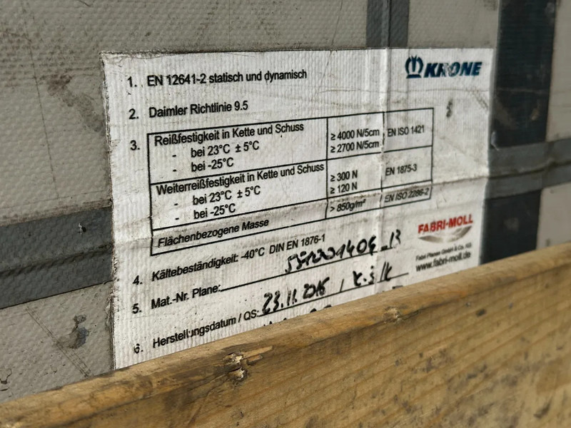 Poluprikolica sa ceradom Krone SD Schuifzeil -Dak / SAF-Disc / Huckepack: slika 19