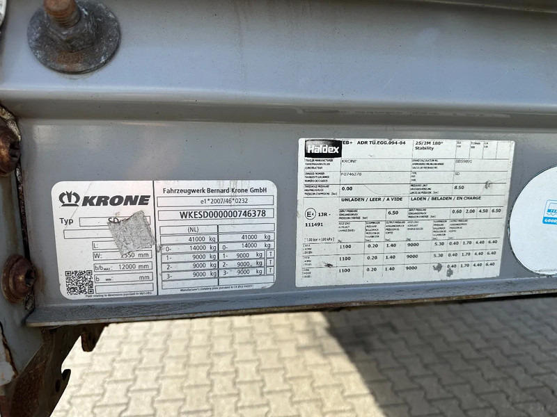 Poluprikolica sa ceradom Krone SD Schuifzeil -Dak / SAF-Disc / Huckepack: slika 7