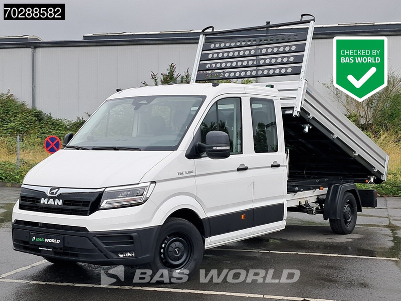 MAN TGE 3.180 Neu! Dreiseitenkipper Automatik 2025 Facelift 180PS AHK LED Klima Tempomat Navi ACC Euro6 Kieper 3m3 A/C Towbar - Dostavno vozilo kiper: slika 1 MAN TGE 3.180 Neu! Dreiseitenkipper Automatik 2025 Facelift 180PS AHK LED Klima Tempomat Navi ACC Euro6 Kieper 3m3 A/C Towbar - Dostavno vozilo kiper: slika 1