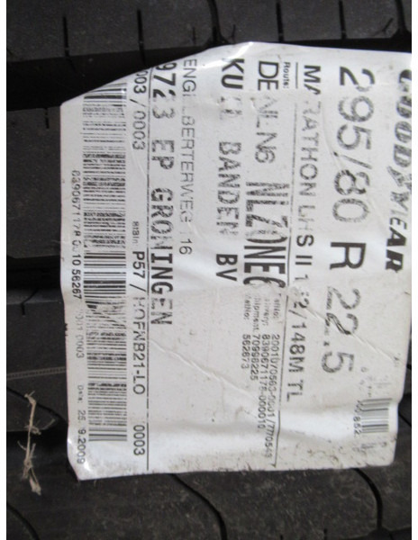 Goodyear 295/80 R 22.5 (DAF) - Guma za Kamion: slika 3 Goodyear 295/80 R 22.5 (DAF) - Guma za Kamion: slika 3