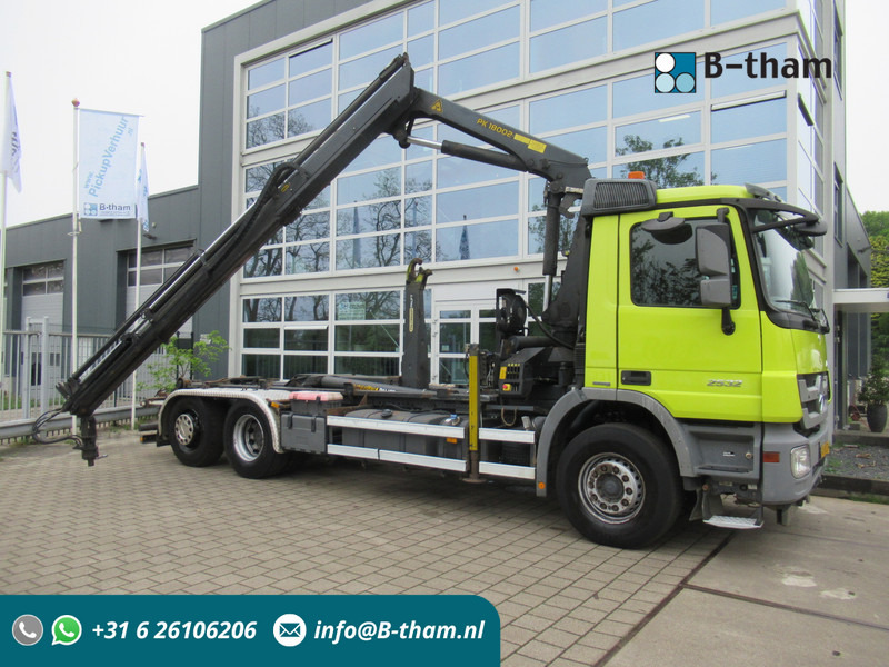 Mercedes-Benz Actros 2532 LTNLA 6X2 Hooklift + Crane, Haak - Kraan - Kamion sa hidrauličnom kukom, Kamion sa dizalicom: slika 1 Mercedes-Benz Actros 2532 LTNLA 6X2 Hooklift + Crane, Haak - Kraan - Kamion sa hidrauličnom kukom, Kamion sa dizalicom: slika 1