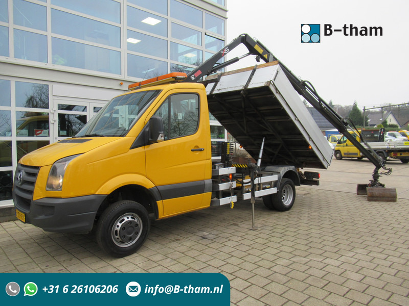 Volkswagen Crafter 50 2.5TDI 80KW HIAB 033 B-2 + Kipper Tipper - Istovarivač, Kamion sa dizalicom: slika 1 Volkswagen Crafter 50 2.5TDI 80KW HIAB 033 B-2 + Kipper Tipper - Istovarivač, Kamion sa dizalicom: slika 1