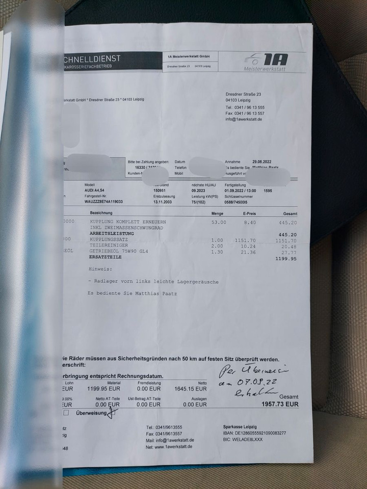 Audi A4 1.6 Limousine Klima Sitzheiz. PDC AHK - Limuzina: slika 3 Audi A4 1.6 Limousine Klima Sitzheiz. PDC AHK - Limuzina: slika 3