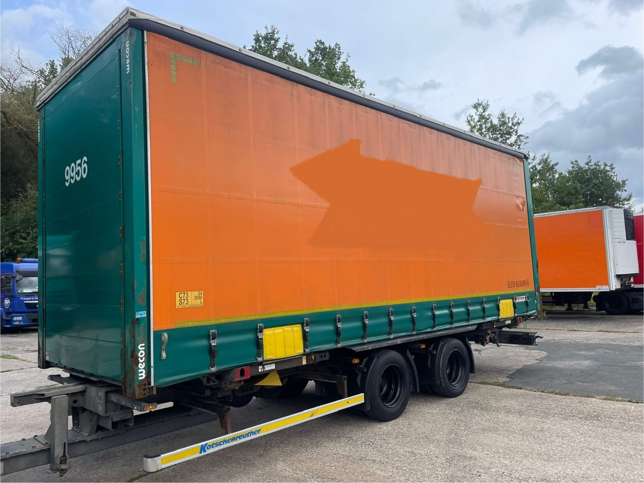 Kotschenreuther TWB 218 Pritsche+Plane/2-Achs/WECON/7,3m/14800kg - Prikolica sa ceradom: slika 2 Kotschenreuther TWB 218 Pritsche+Plane/2-Achs/WECON/7,3m/14800kg - Prikolica sa ceradom: slika 2