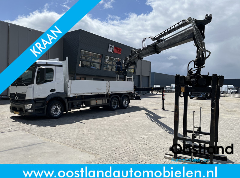 Mercedes-Benz ANTOS 2546 6X2 Bouwstoffenauto / Open laadbak vv KRAAN MKG HLK 221-3 met Palletklem - Kamion sa tovarnim sandukom, Kamion sa dizalicom: slika 1 Mercedes-Benz ANTOS 2546 6X2 Bouwstoffenauto / Open laadbak vv KRAAN MKG HLK 221-3 met Palletklem - Kamion sa tovarnim sandukom, Kamion sa dizalicom: slika 1