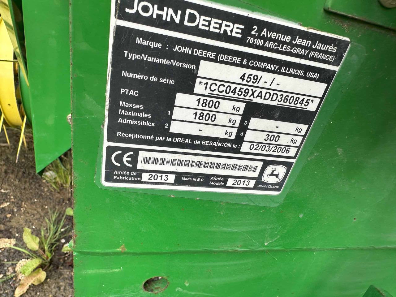 John Deere 459 baler - Balirka za kockaste bale: slika 5 John Deere 459 baler - Balirka za kockaste bale: slika 5