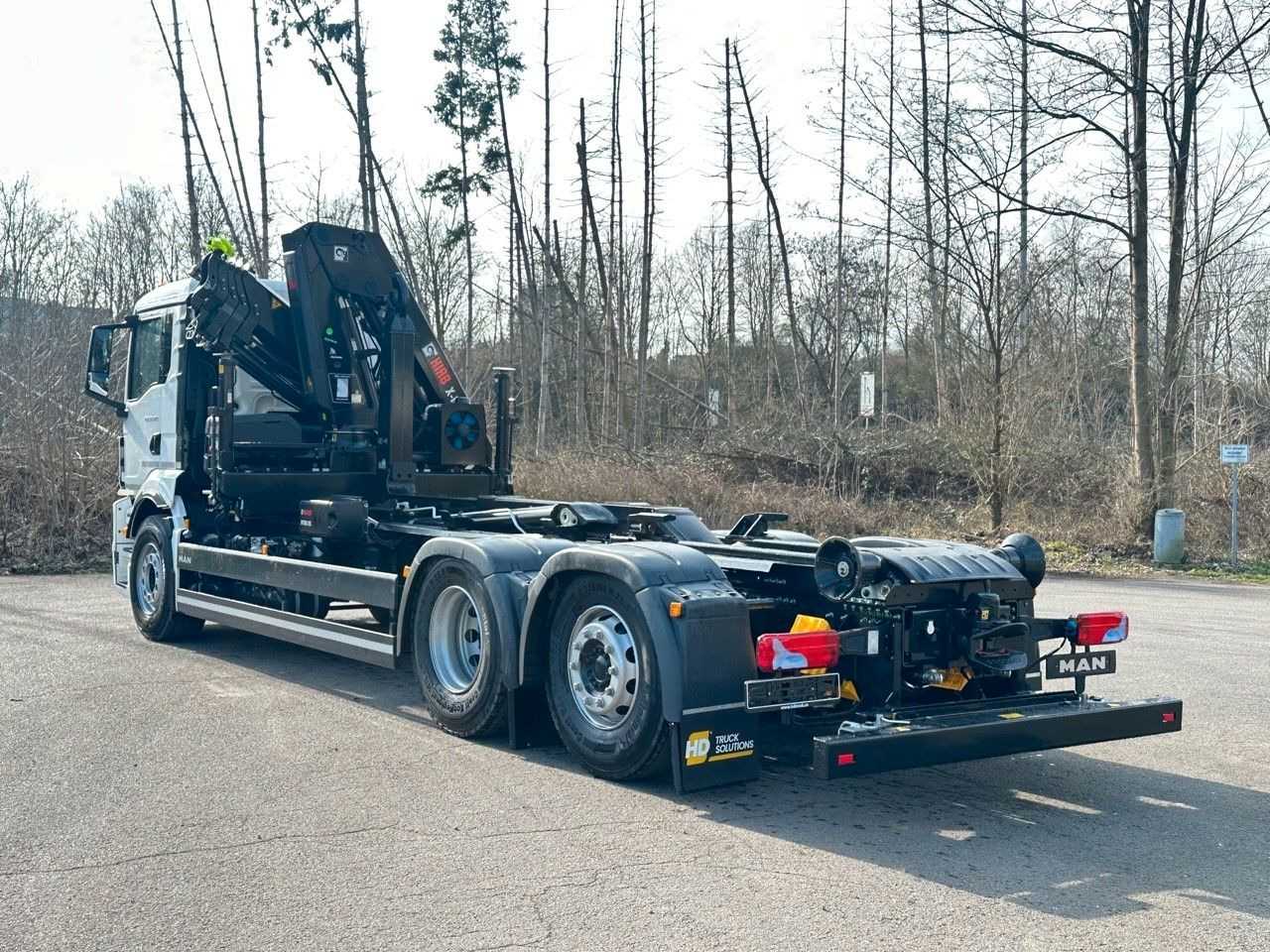 Kamion sa hidrauličnom kukom, Kamion sa dizalicom MAN TGS 26.470 6x2 Abrollkipper + Kran Hiab 228-4: slika 17