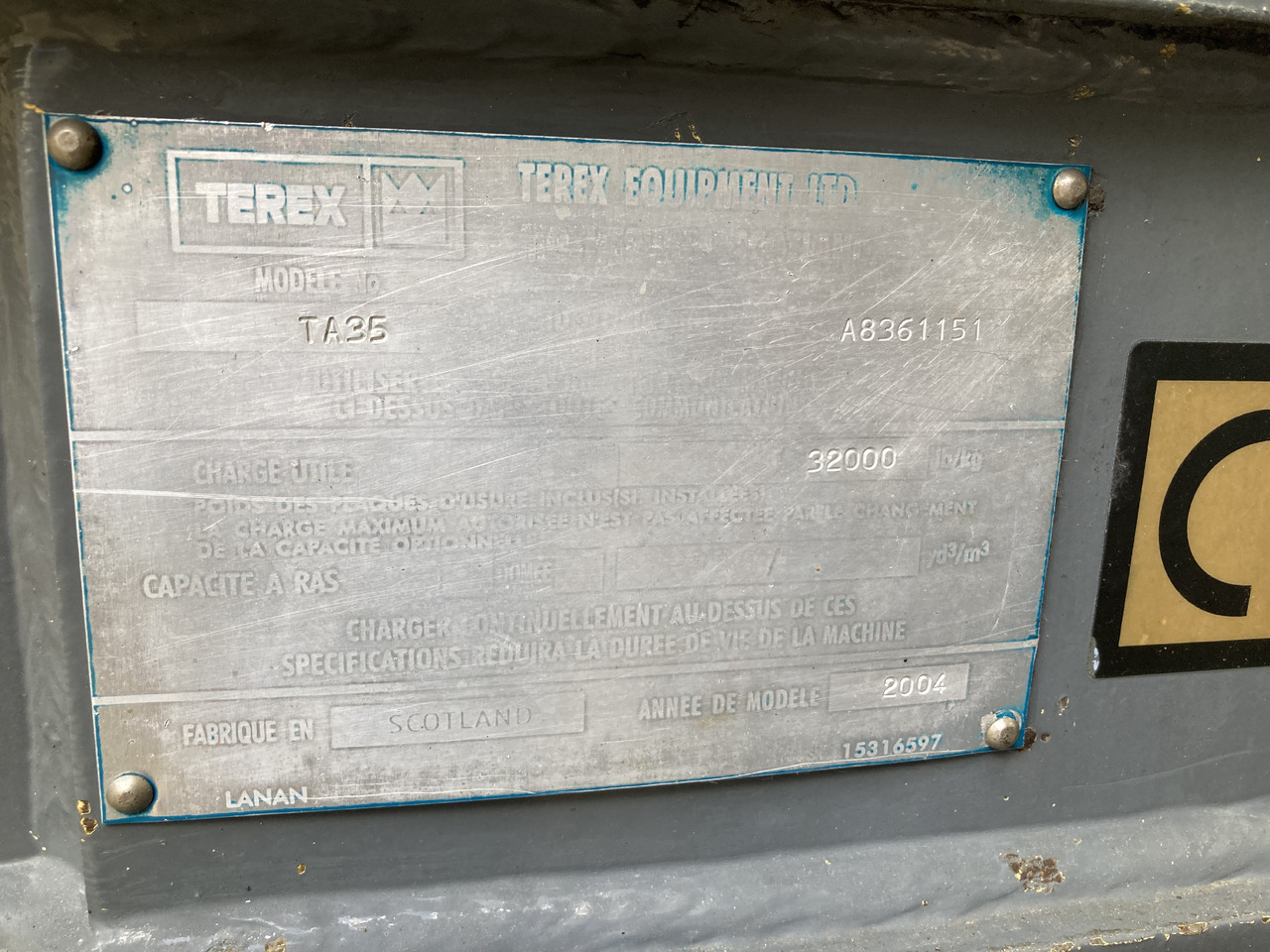 DUMPER TEREX TA 35 - Zglobni kiper: slika 2 DUMPER TEREX TA 35 - Zglobni kiper: slika 2