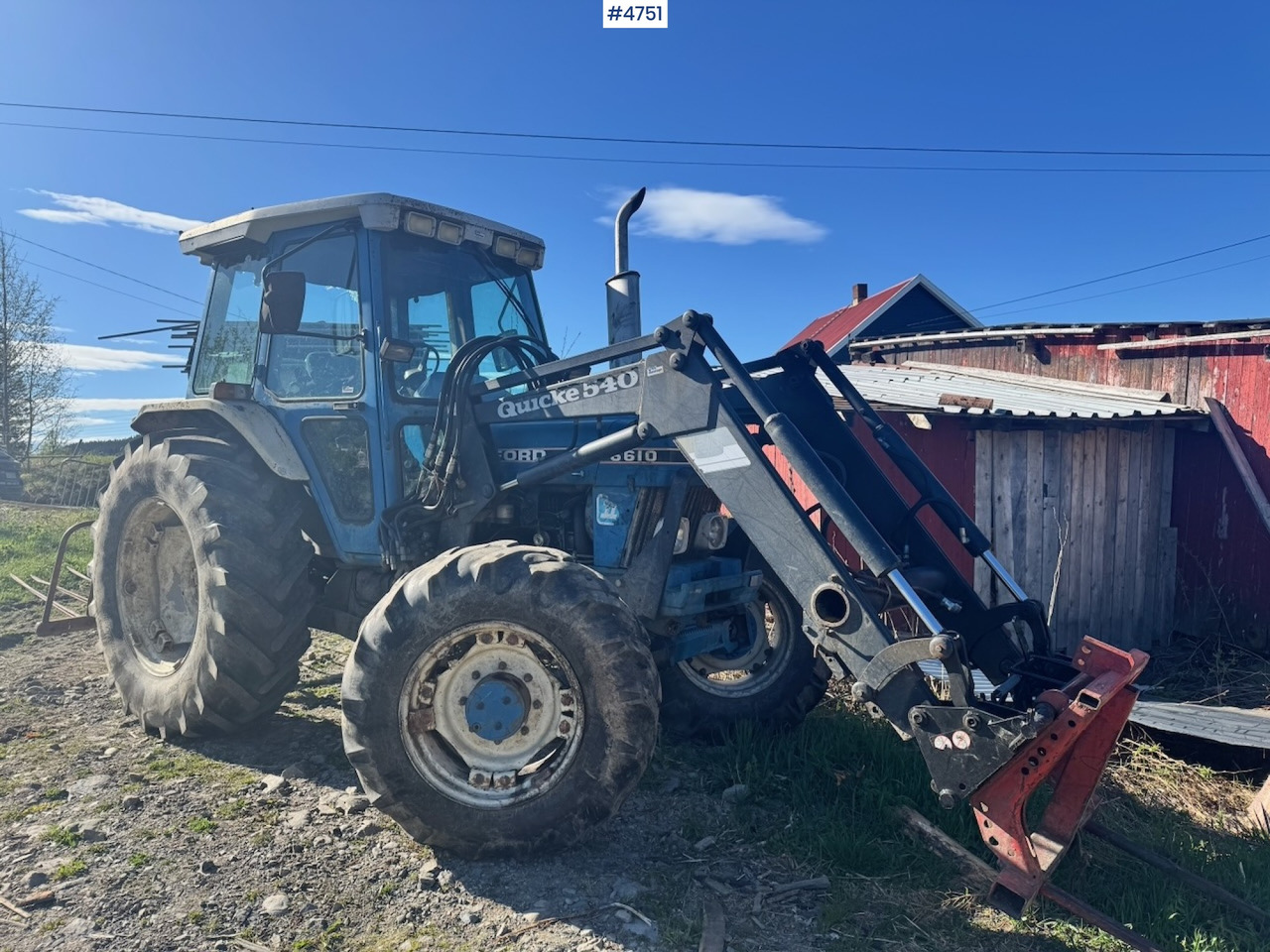 1987 Ford 6610 4x4 w/ Front loader. - Traktor: slika 3 1987 Ford 6610 4x4 w/ Front loader. - Traktor: slika 3
