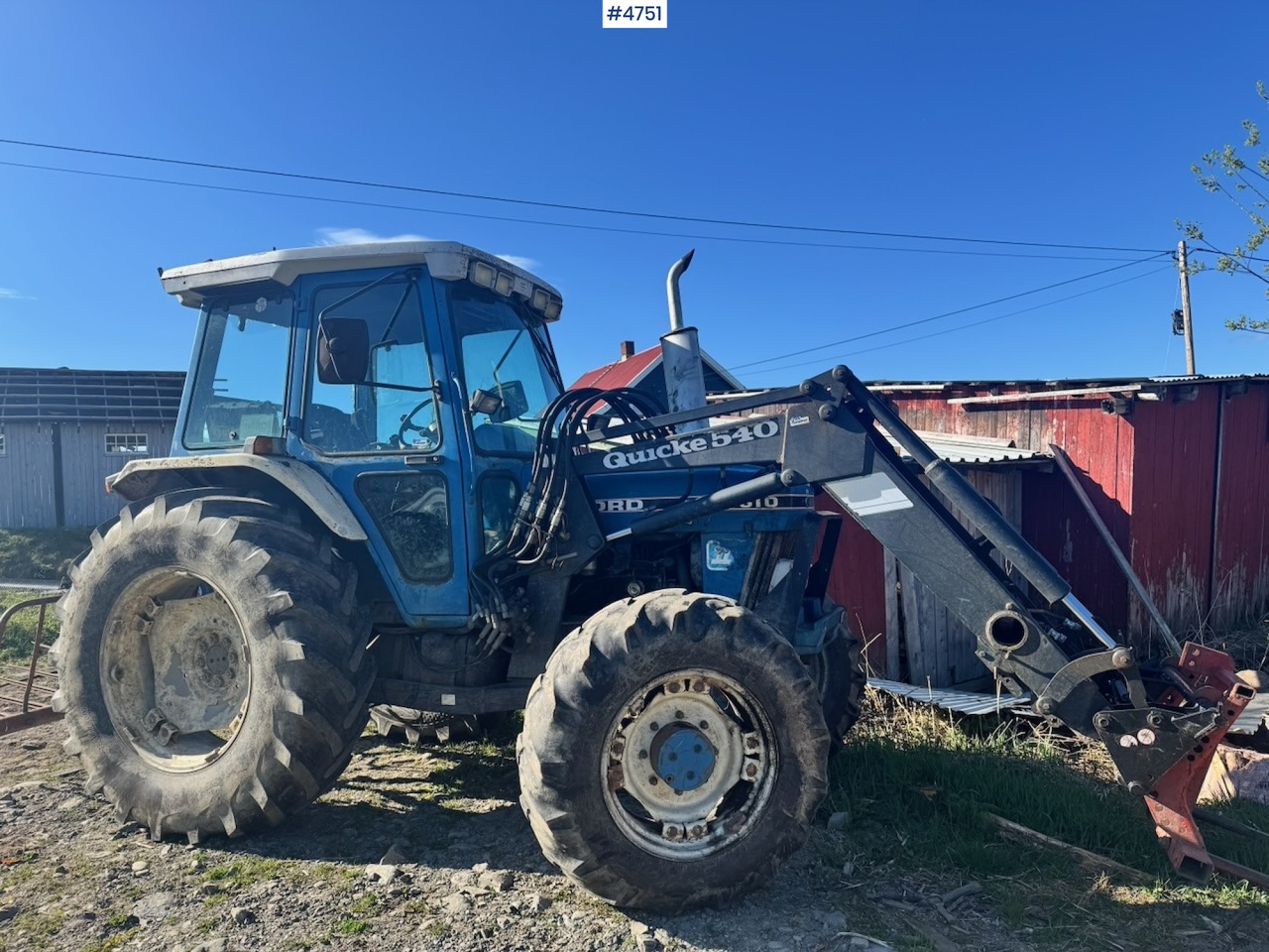 1987 Ford 6610 4x4 w/ Front loader. - Traktor: slika 1 1987 Ford 6610 4x4 w/ Front loader. - Traktor: slika 1