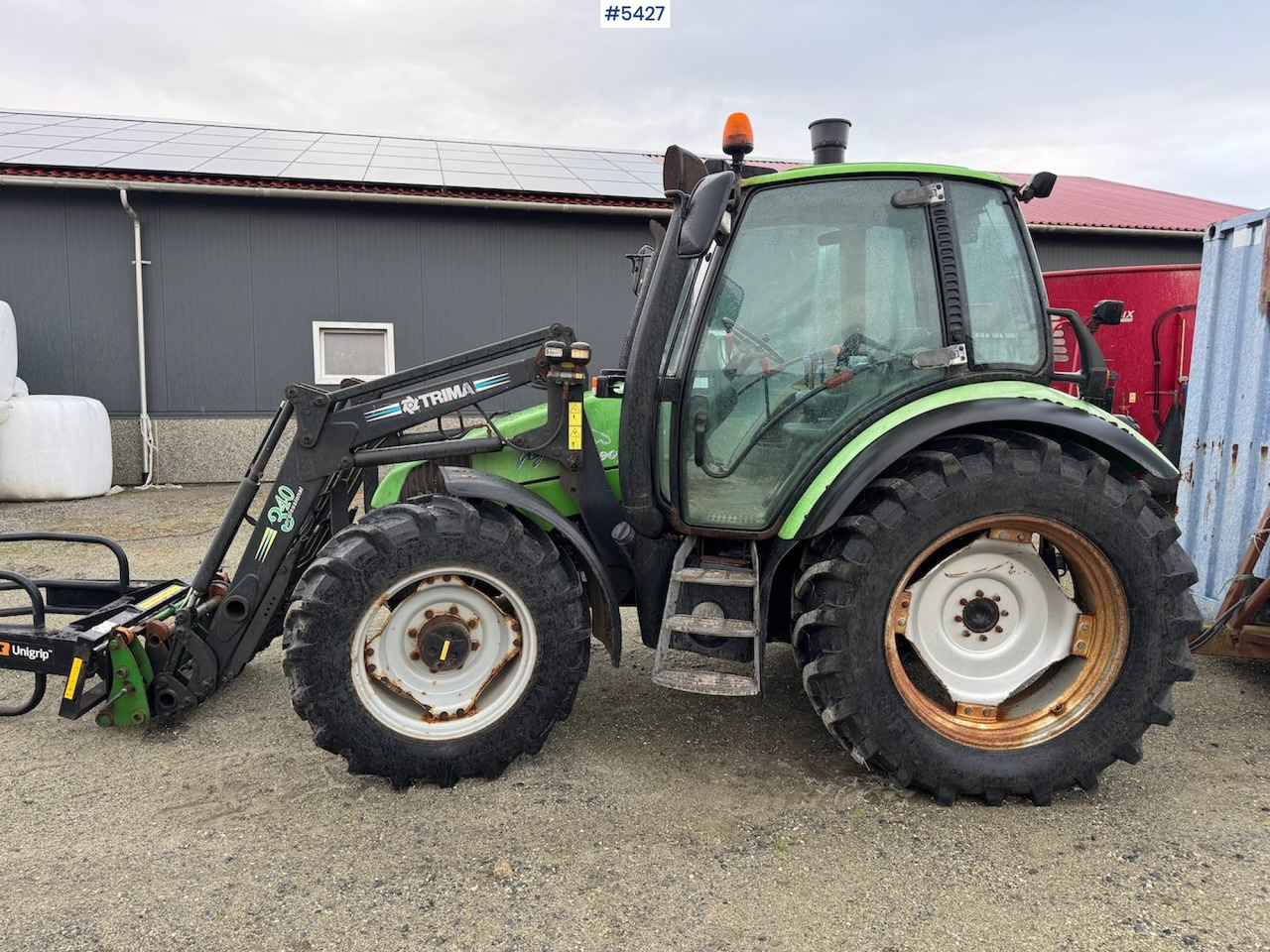 2001 Deutz Fahr Agrotron 90 w/front loader. - Traktor: slika 1 2001 Deutz Fahr Agrotron 90 w/front loader. - Traktor: slika 1