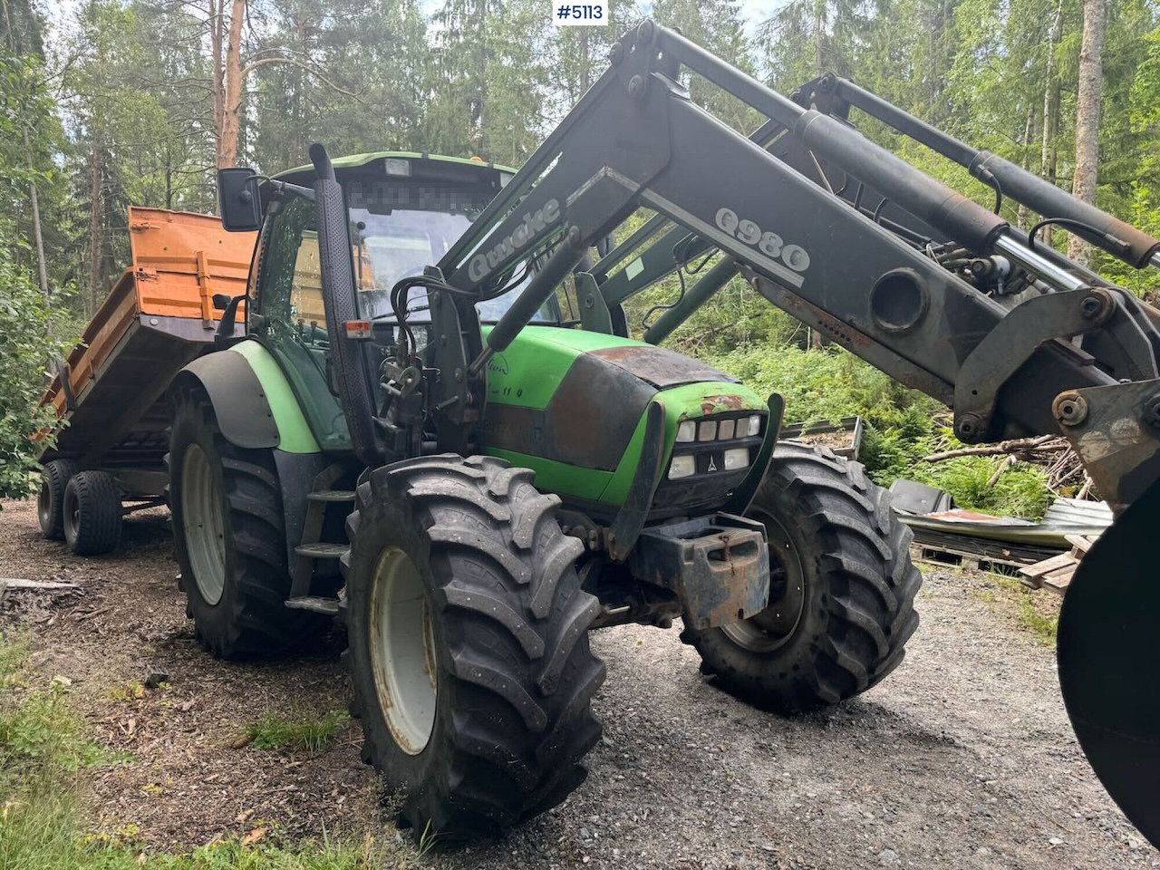 2004 Deutz-Fahr Agrotron TTV 1130 w/ front loader - Traktor: slika 1 2004 Deutz-Fahr Agrotron TTV 1130 w/ front loader - Traktor: slika 1
