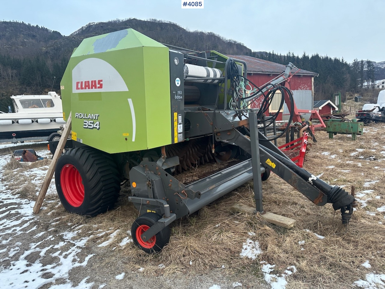2008 Claas Rollant 354 Rotocut round baler. small repair object - Oprema za prevrtanje i razlaganje: slika 1 2008 Claas Rollant 354 Rotocut round baler. small repair object - Oprema za prevrtanje i razlaganje: slika 1