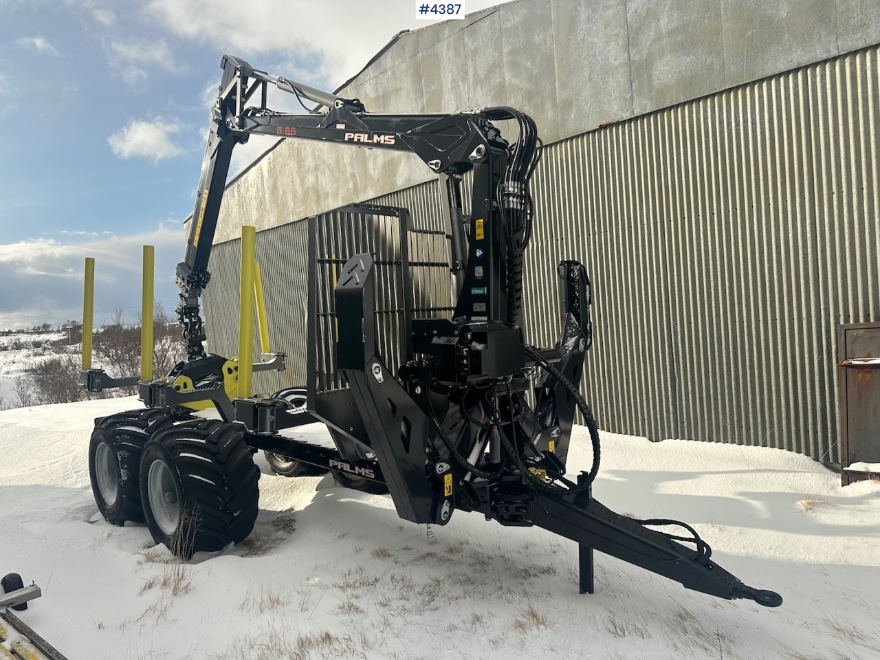 2023 Palms u12 timber trailer w/ Palms 5,85 krane. Never used. - Prikolica šticarka: slika 2 2023 Palms u12 timber trailer w/ Palms 5,85 krane. Never used. - Prikolica šticarka: slika 2
