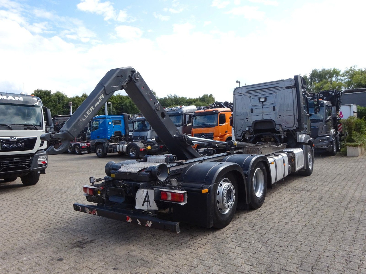 Kamion sa hidrauličnom kukom Mercedes-Benz 2545 Actros MEILLER Abroller +Lift-Lenkachse: slika 8
