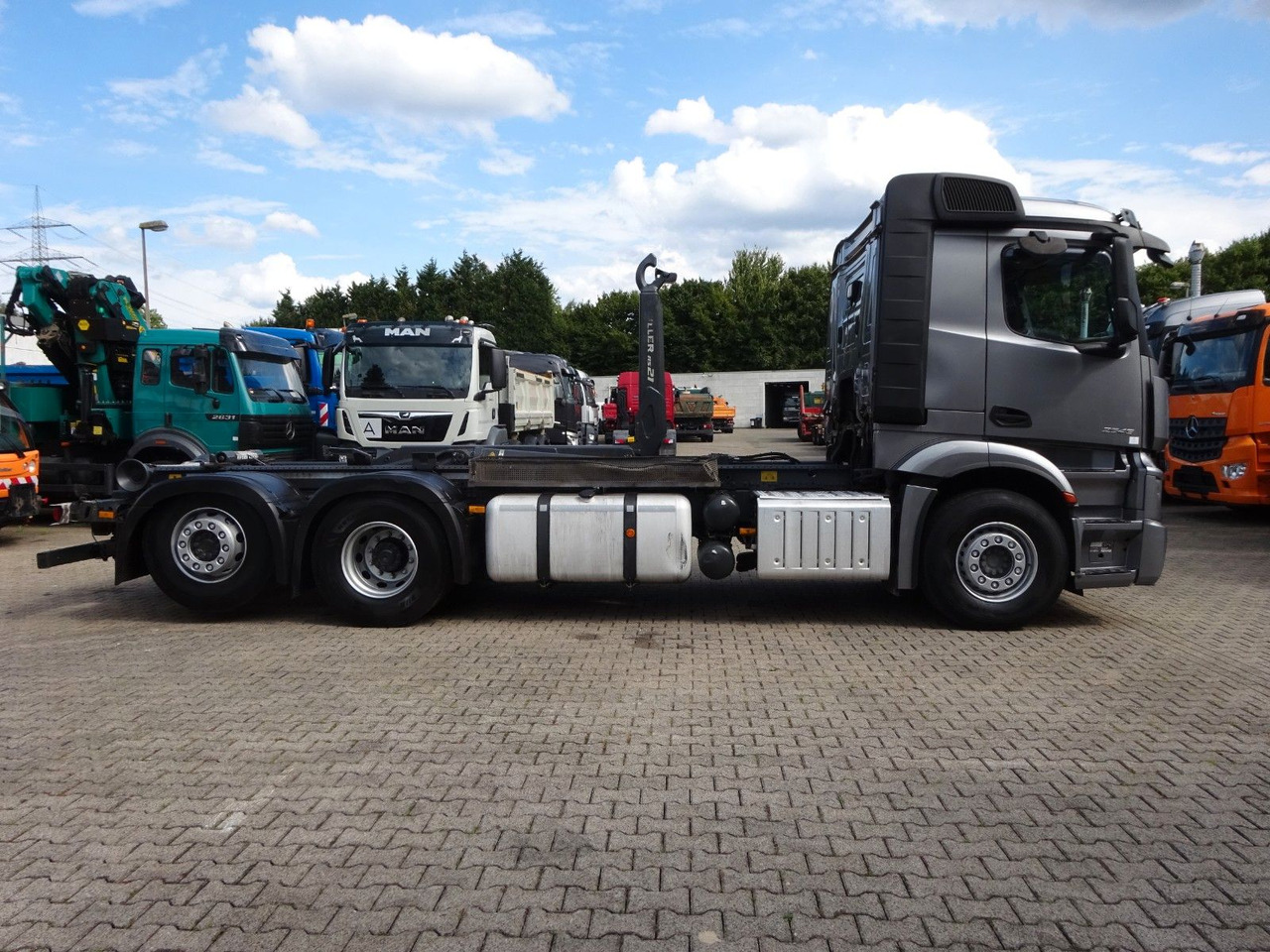 Kamion sa hidrauličnom kukom Mercedes-Benz 2545 Actros MEILLER Abroller +Lift-Lenkachse: slika 11
