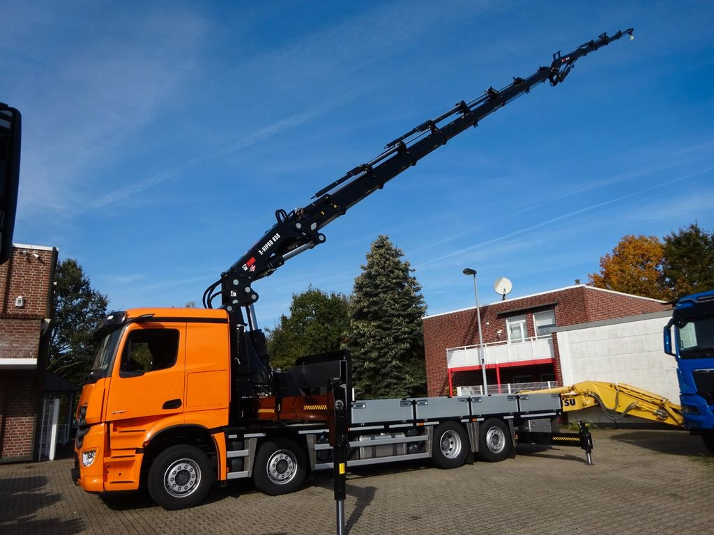Mercedes-Benz 3751 Arocs Pritsche + HIAB 858 + JIB 8x2 Mercedes-Benz 3751 Arocs Pritsche + HIAB 858 + JIB 8x2 - Kamion sa dizalicom, Kamion sa tovarnim sandukom: slika 1 Mercedes-Benz 3751 Arocs Pritsche + HIAB 858 + JIB 8x2 Mercedes-Benz 3751 Arocs Pritsche + HIAB 858 + JIB 8x2 - Kamion sa dizalicom, Kamion sa tovarnim sandukom: slika 1