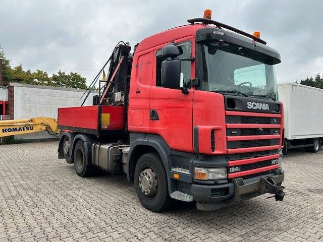 Scania 124 L 470 Pritsche + MKG HLK 201 HP 6x2 - Kamion sa tovarnim sandukom, Kamion sa dizalicom: slika 2 Scania 124 L 470 Pritsche + MKG HLK 201 HP 6x2 - Kamion sa tovarnim sandukom, Kamion sa dizalicom: slika 2