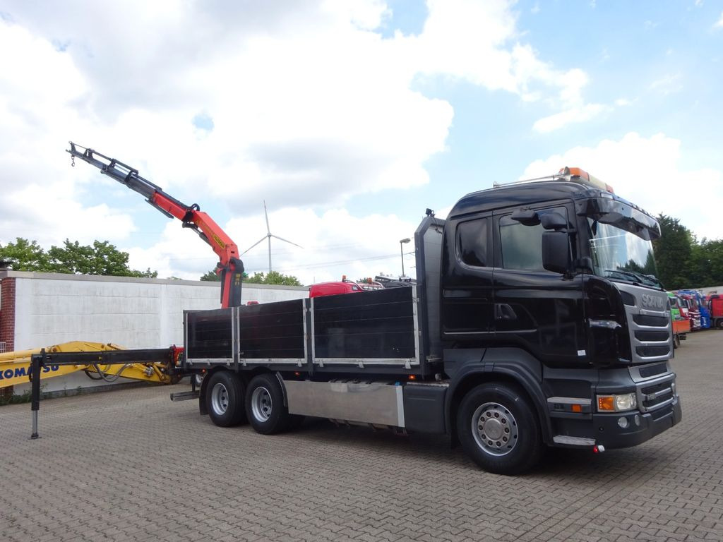 Kamion sa dizalicom, Kamion sa tovarnim sandukom Scania R620 V8 Pritsche +  PALFINGER  22002EH Kran: slika 8