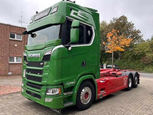Scania S580 V8 MEILLER Abroller mit Lift+Lenkachse 6x2 - Kamion sa hidrauličnom kukom: slika 1 Scania S580 V8 MEILLER Abroller mit Lift+Lenkachse 6x2 - Kamion sa hidrauličnom kukom: slika 1