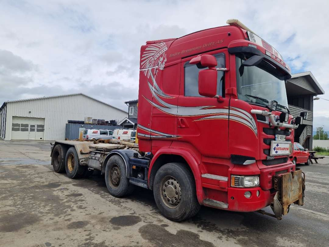 Scania R580 Brøytebil med sideplog og hydraulisk saltsystem - Kamion sa hidrauličnom kukom: slika 3 Scania R580 Brøytebil med sideplog og hydraulisk saltsystem - Kamion sa hidrauličnom kukom: slika 3