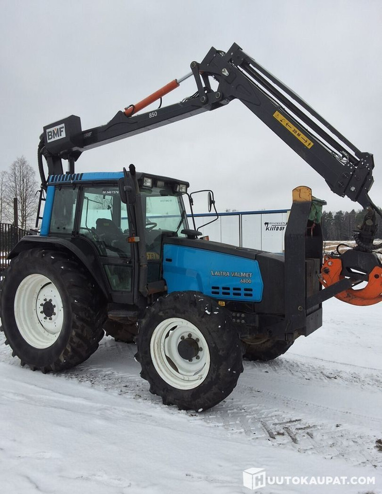 Valmet 6800 + PMF 850 crane + trailer BMF 9T, Leppävirta - Traktor: slika 1 Valmet 6800 + PMF 850 crane + trailer BMF 9T, Leppävirta - Traktor: slika 1
