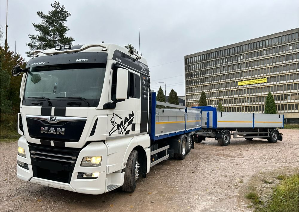 MAN TGX Tandem 1m burty TOP KOMPLET / ALUFELGI / zarejestrowany gotowy do pracy / przyczepa 18t / FULL OPCJA / 26.420 26.460 26.500 26.400 26.440 26.480 26.510 460 500 - Kamion sa tovarnim sandukom: slika 1 MAN TGX Tandem 1m burty TOP KOMPLET / ALUFELGI / zarejestrowany gotowy do pracy / przyczepa 18t / FULL OPCJA / 26.420 26.460 26.500 26.400 26.440 26.480 26.510 460 500 - Kamion sa tovarnim sandukom: slika 1