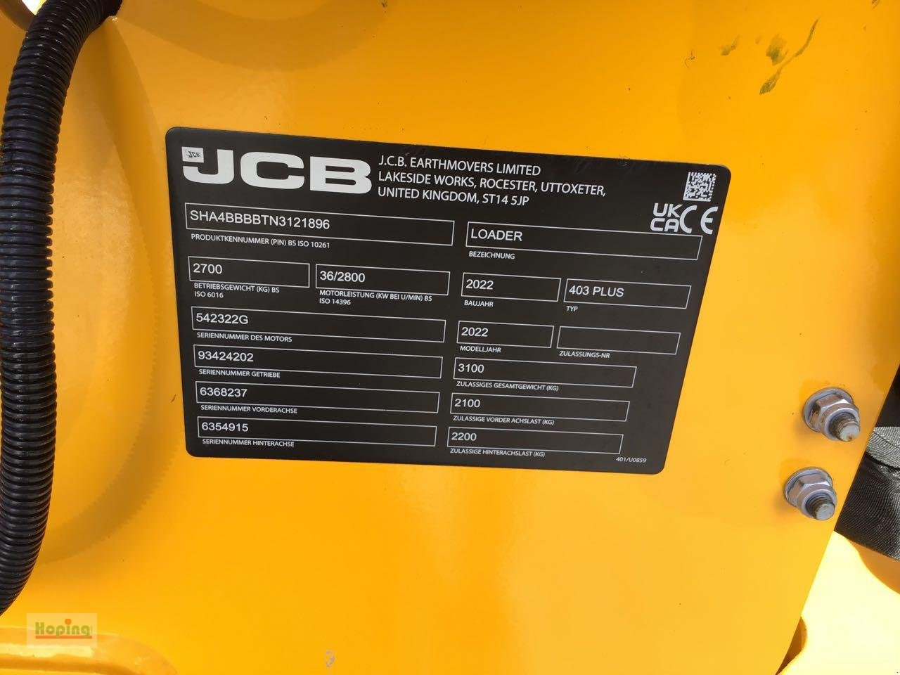 Zglobni utovarivač JCB 403 PLUS: slika 9