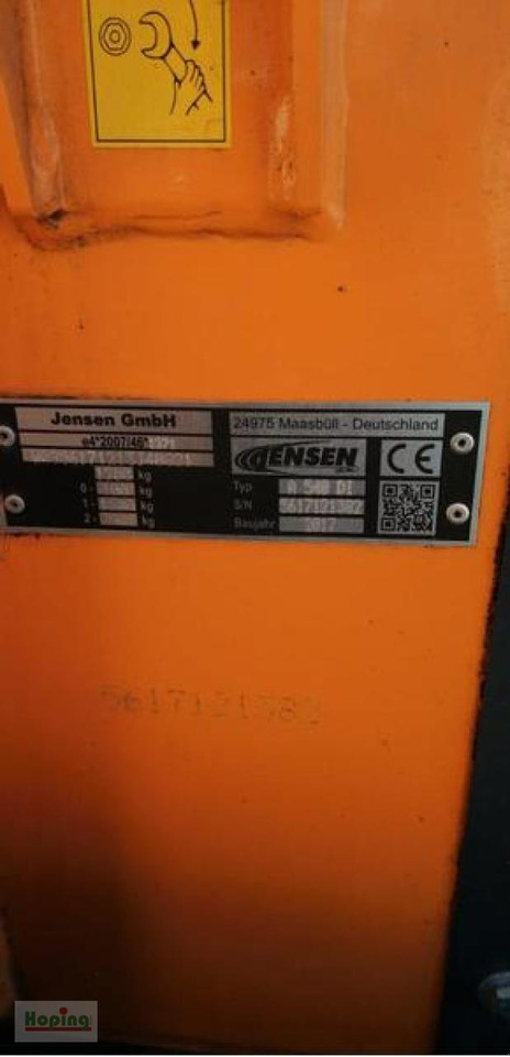 Jensen A 540 DI - Strugač za drvo: slika 3 Jensen A 540 DI - Strugač za drvo: slika 3