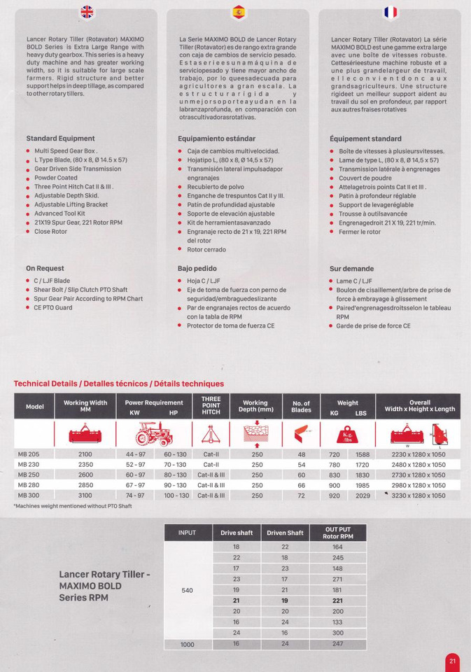 Lancer Maximo Bold 300 - Motorna kopačica: slika 4 Lancer Maximo Bold 300 - Motorna kopačica: slika 4