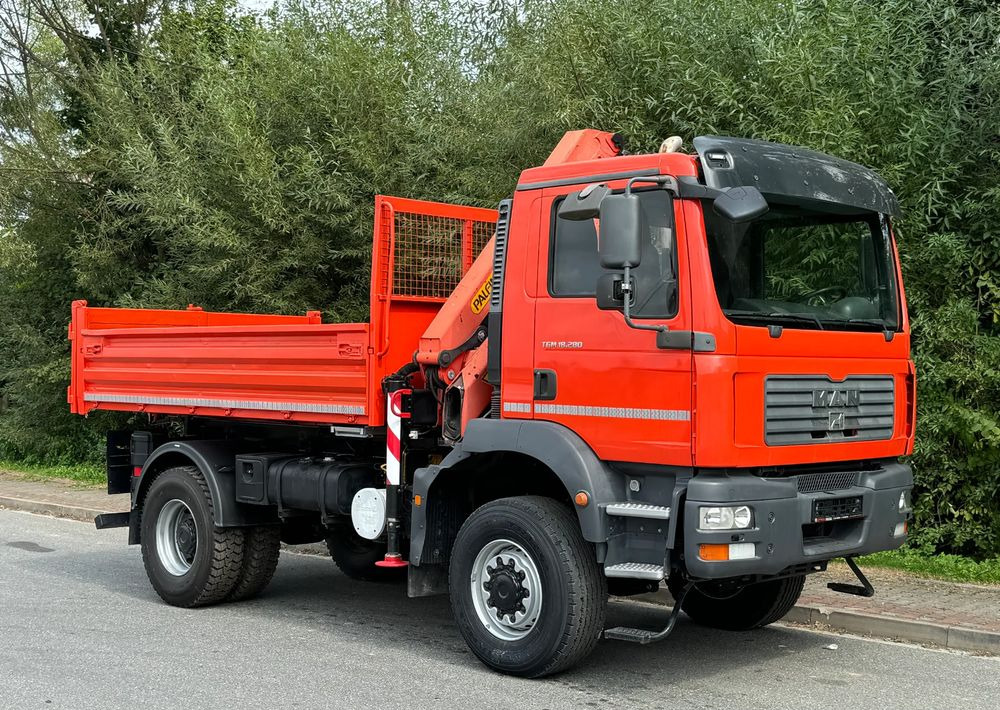 MAN TGM 18-280 MAN 4x4 HDS PALFINGER 105 KIPER WYWROTKA MEILLER BARDZO DOBRY STAN - Istovarivač: slika 2 MAN TGM 18-280 MAN 4x4 HDS PALFINGER 105 KIPER WYWROTKA MEILLER BARDZO DOBRY STAN - Istovarivač: slika 2