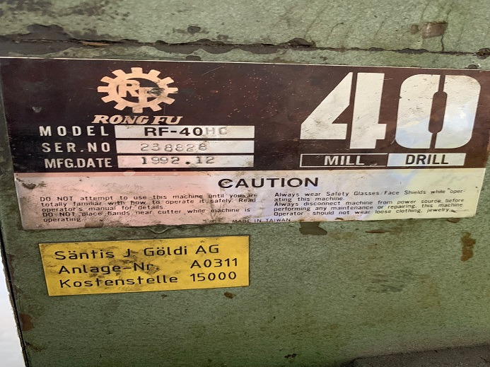 STÄNDERBOHRMASCHINE RF-40HC - Štamparska mašina: slika 4 STÄNDERBOHRMASCHINE RF-40HC - Štamparska mašina: slika 4