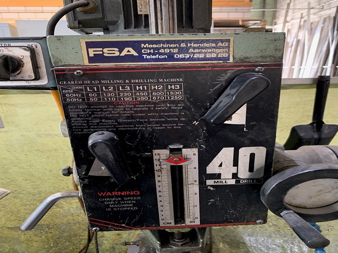 STÄNDERBOHRMASCHINE RF-40HC - Štamparska mašina: slika 3 STÄNDERBOHRMASCHINE RF-40HC - Štamparska mašina: slika 3