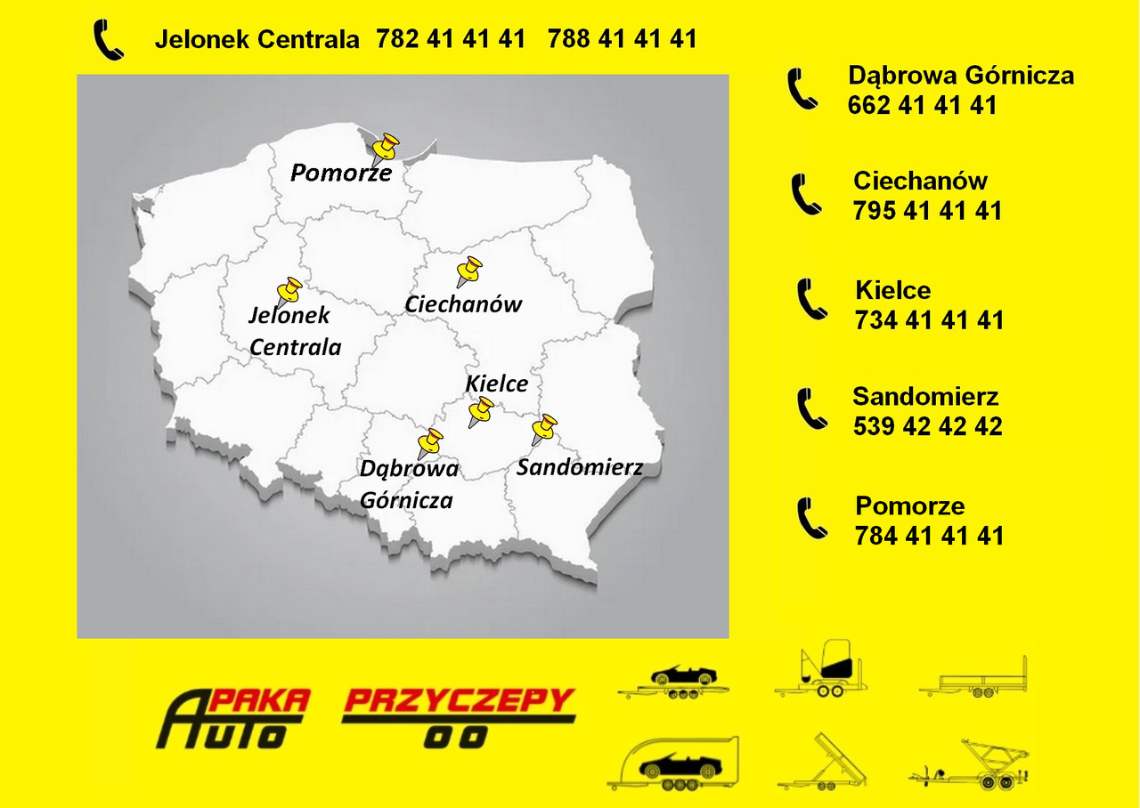 Novu Prikolica za prevoz radnih mašina PRZYCZEPA DO KOPARKI MINIKOPARKI MT 3651 DMC 3,5T / MT 3651 EXCAVATOR MINI EXCAVATOR TRAILER DMC 3.5T: slika 9