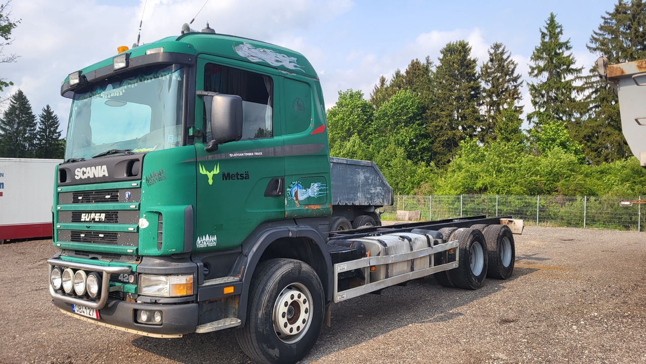 SCANIA R124 420 6X4 - Kamion sa golom šasijom i zatvorenom kabinom: slika 1 SCANIA R124 420 6X4 - Kamion sa golom šasijom i zatvorenom kabinom: slika 1