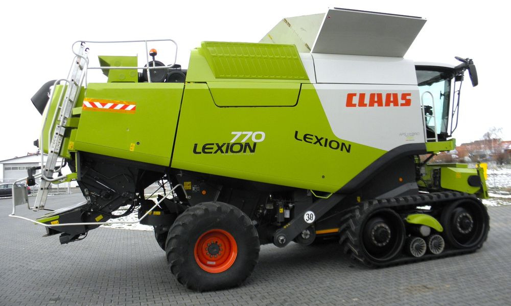 Claas Lexion 770 Terra Trac Heder V10,5, Najbogatsza Wersja, Nie Malowany, Stan Bardzo Dobry - Kombinovani kombajn: slika 4 Claas Lexion 770 Terra Trac Heder V10,5, Najbogatsza Wersja, Nie Malowany, Stan Bardzo Dobry - Kombinovani kombajn: slika 4