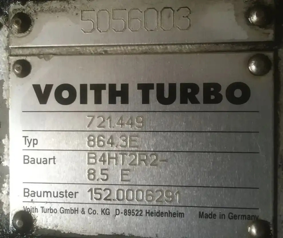 Mercedes-Benz Voith 864.3E B4HT2R2 -8.5E Mercedes Citaro Getriebe 721.449  - Transmisija za Autobus: slika 2 Mercedes-Benz Voith 864.3E B4HT2R2 -8.5E Mercedes Citaro Getriebe 721.449  - Transmisija za Autobus: slika 2