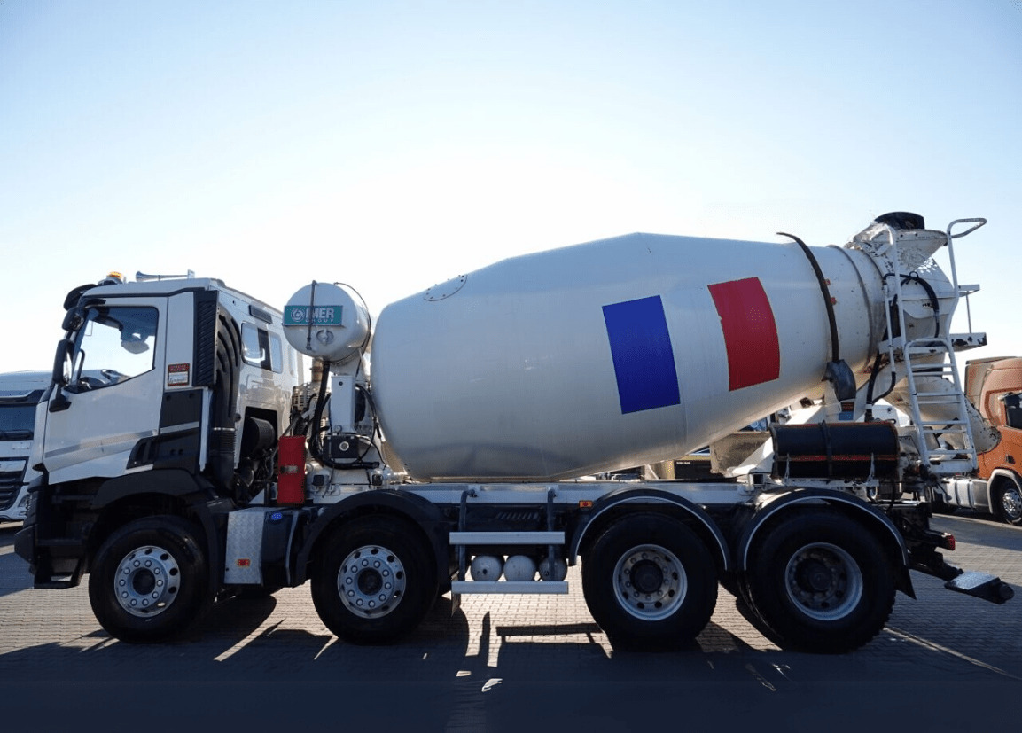 Renault C 430 8×4 Beton Mixer 9m3, TOP !!! - Mikser za beton: slika 4 Renault C 430 8×4 Beton Mixer 9m3, TOP !!! - Mikser za beton: slika 4