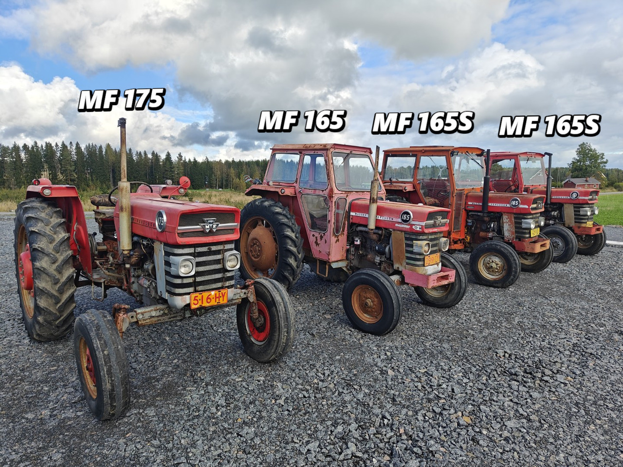 MASSEY FERGUSON 165, 165S ja 175 traktoreita 4 kpl / 4pcs - Traktor: slika 1 MASSEY FERGUSON 165, 165S ja 175 traktoreita 4 kpl / 4pcs - Traktor: slika 1