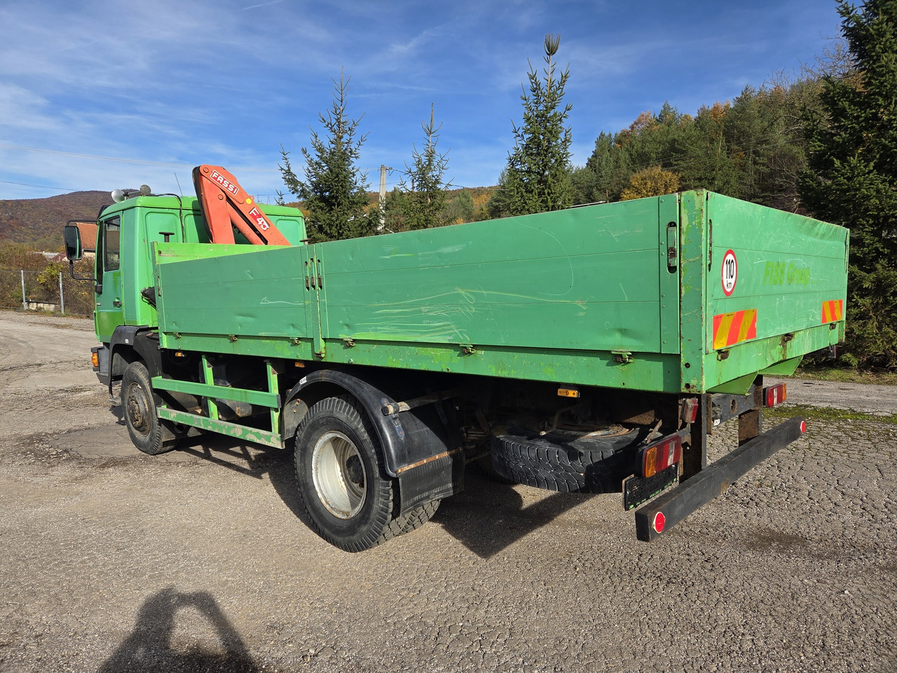 Kamion sa tovarnim sandukom MAN 8.163 4x4 + crane FASSI F45A.22: slika 6