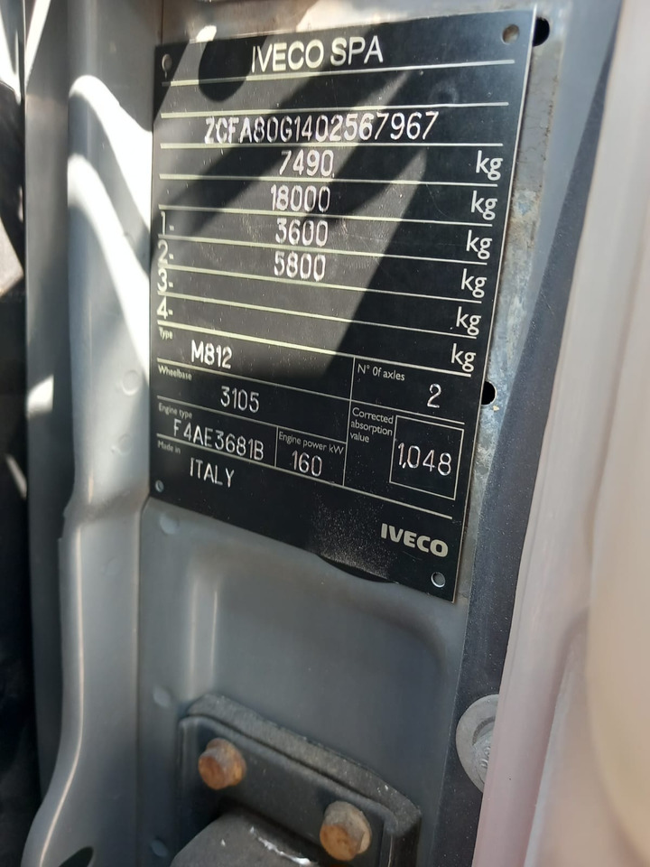 Kamion sa dizalicom, Istovarivač IVECO EUROCARGO 80E22: slika 7 Kamion sa dizalicom, Istovarivač IVECO EUROCARGO 80E22: slika 7