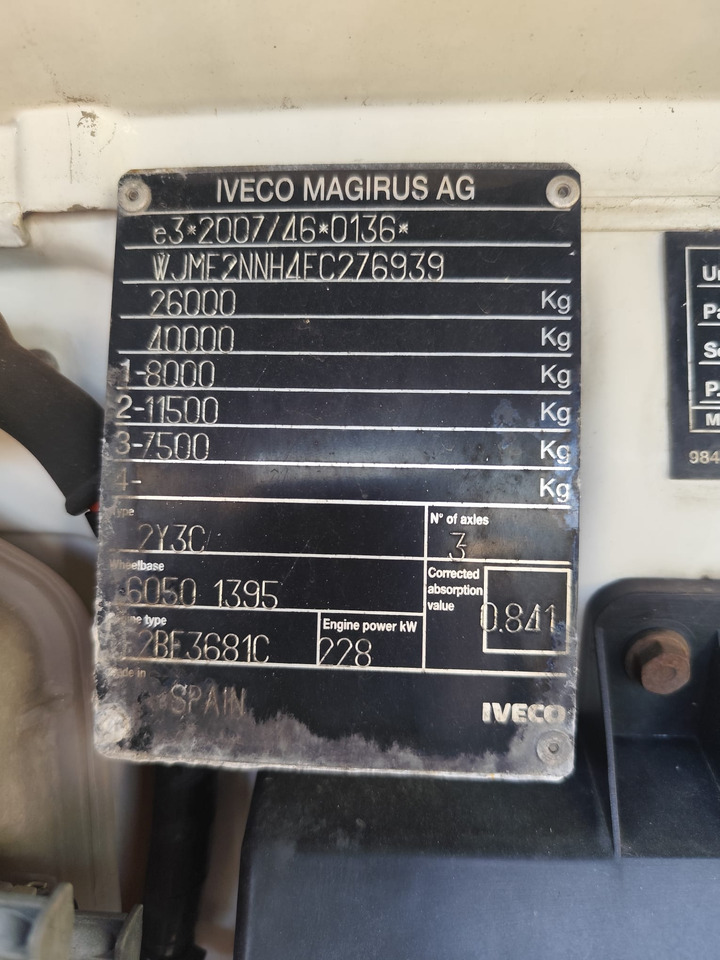 Kamion sa dizalicom, Istovarivač IVECO STRALIS CUBE 260S31: slika 20 Kamion sa dizalicom, Istovarivač IVECO STRALIS CUBE 260S31: slika 20