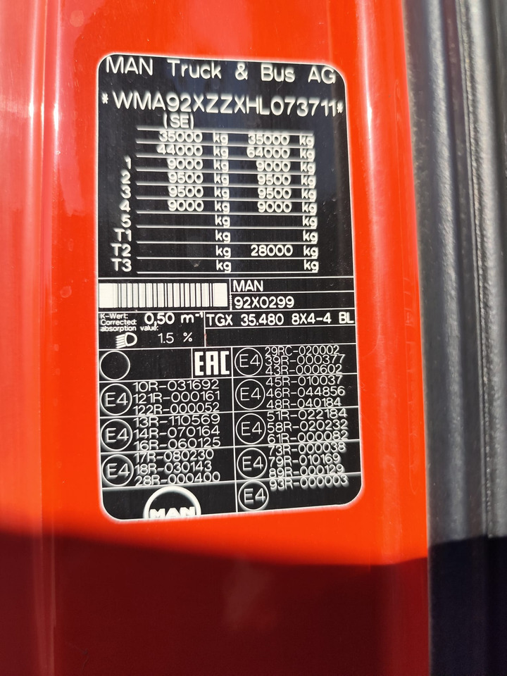 Lizing MAN TGS 35.480 MAN TGS 35.480: slika 8 Lizing MAN TGS 35.480 MAN TGS 35.480: slika 8
