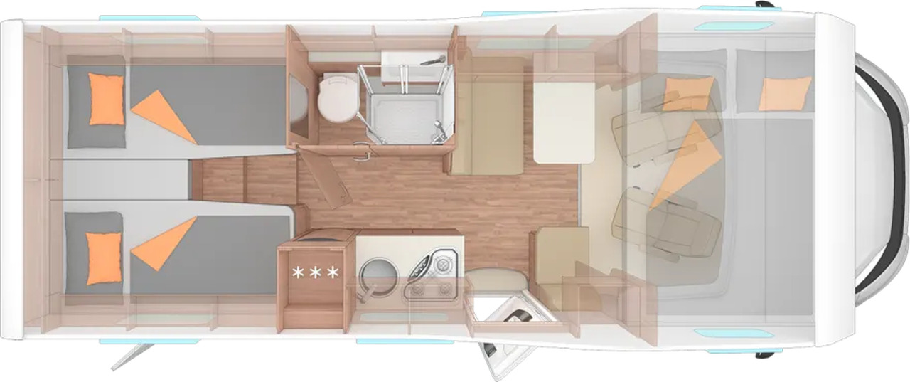 Wohnmobil Weinsberg CaraHome 650 MEG - Alkoven kamper: slika 2 Wohnmobil Weinsberg CaraHome 650 MEG - Alkoven kamper: slika 2