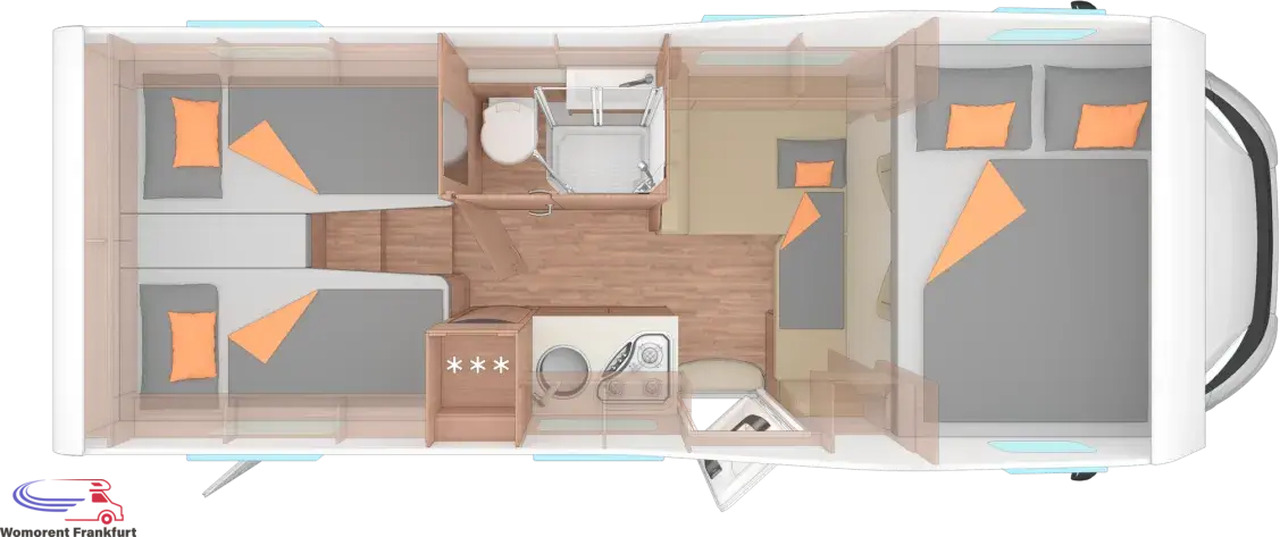 Wohnmobil Weinsberg CaraHome 650 MEG - Alkoven kamper: slika 3 Wohnmobil Weinsberg CaraHome 650 MEG - Alkoven kamper: slika 3
