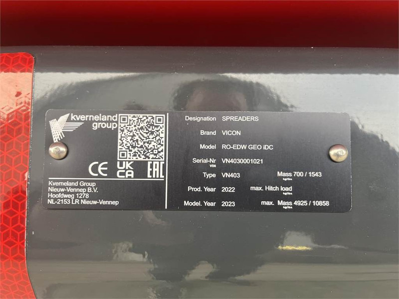 Kverneland RO-EDW GEO SPREAD 1875 - Rasipač veštačkog đubriva: slika 5 Kverneland RO-EDW GEO SPREAD 1875 - Rasipač veštačkog đubriva: slika 5