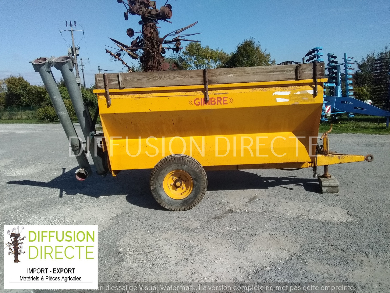 GIMBRE TOMBEREAU 4000 - Prikolica istovarivača: slika 1 GIMBRE TOMBEREAU 4000 - Prikolica istovarivača: slika 1