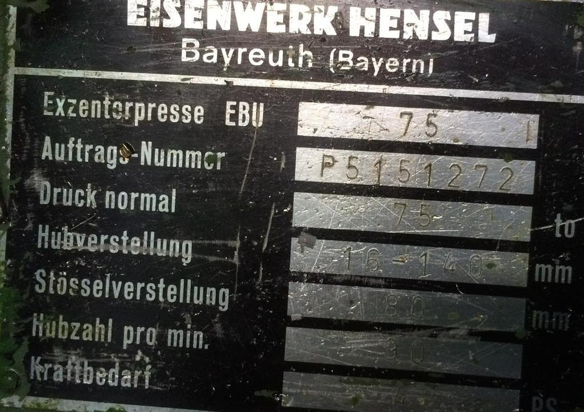Einständer-Exzenterpresse EBU - Mašina za obradu metala: slika 5 Einständer-Exzenterpresse EBU - Mašina za obradu metala: slika 5