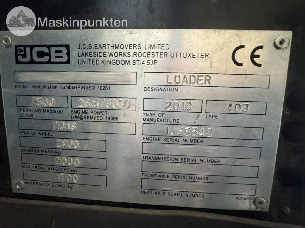 Utovarivač točkaš JCB 403: slika 50